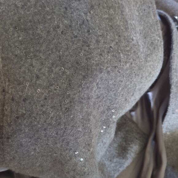 Gap Kids Girls Sequin dark grey Coat Jacket size Large GUC - Picture 4 of 6